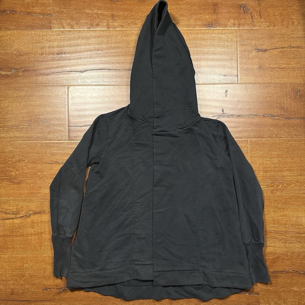 James Perse Open Hoodie Sweater Womens 2 M Black Sweatshirt Avant Garde Couture